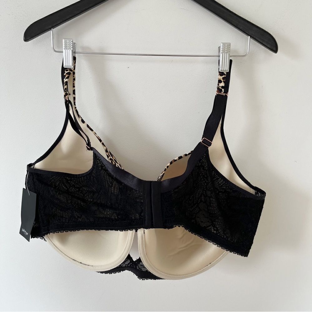 NWT Déesse Lingerie 46H 5D Contour Underwire Bra Animal Print Lace Style 448535 - Picture 8 of 13